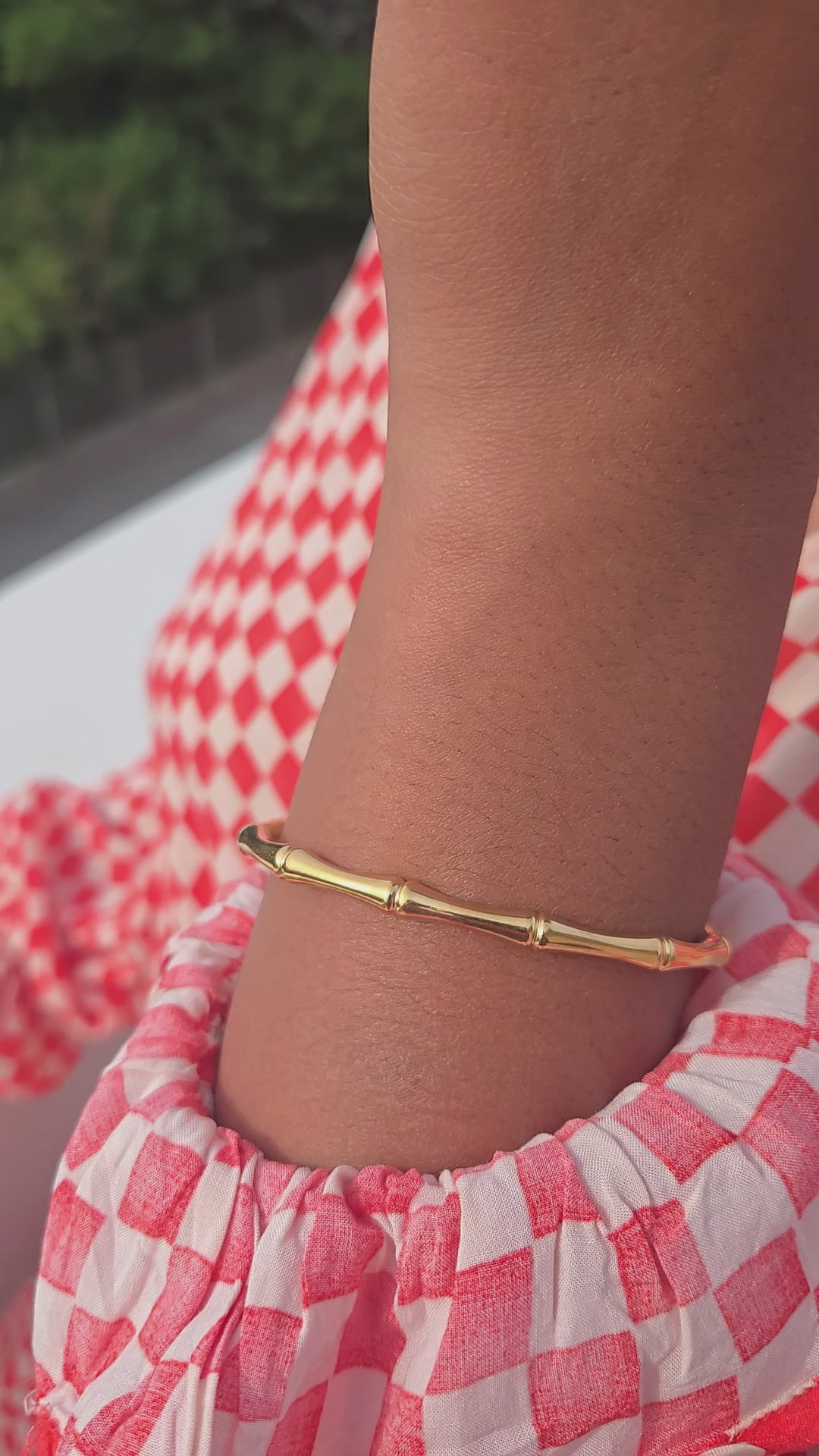 Bracelet jonc CANNE A SUCRE